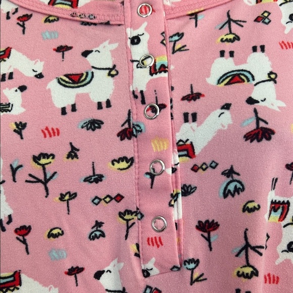 Pink llama print PJs - Picture 2 of 6